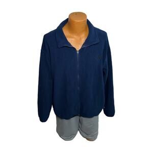 The North Face Men’s Navy Blue Zip Up Fleece Jacket, XL, Pre-owned